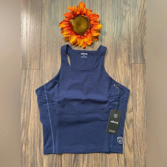 🦋B2G1🦋ALLBIRDS Navy Natural Run Form Tank Top NWT - Picture 1 of 13
